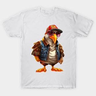 Cartoon Thanksgiving Turkey #11 T-Shirt